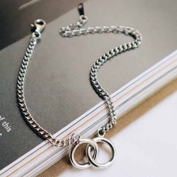 Jewelry - 🔗Insta  double circles  sterling silver bracelet